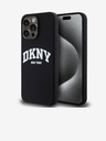DKNY Течен силиконов капак с арковидно лого MagSafe за iPhone 12/12 Pro Black DKNY