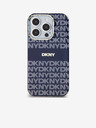 DKNY PC/TPU Повтарящ се модел с тонални ивици Magsafe заден капак за iPhone 15 Pro Blue DKNY