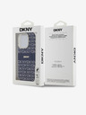DKNY PC/TPU Повтарящ се модел с тонални ивици Magsafe заден капак за iPhone 15 Pro Blue DKNY