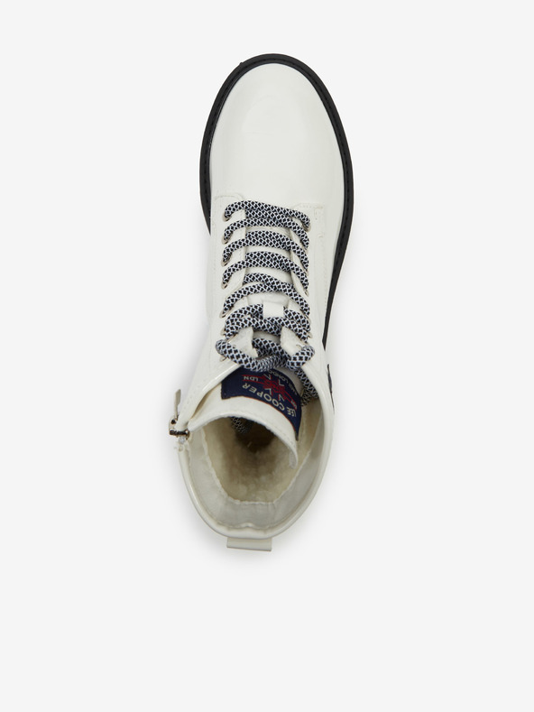 Lee Cooper Бели дамски ankle обувки на платформа Lee Cooper