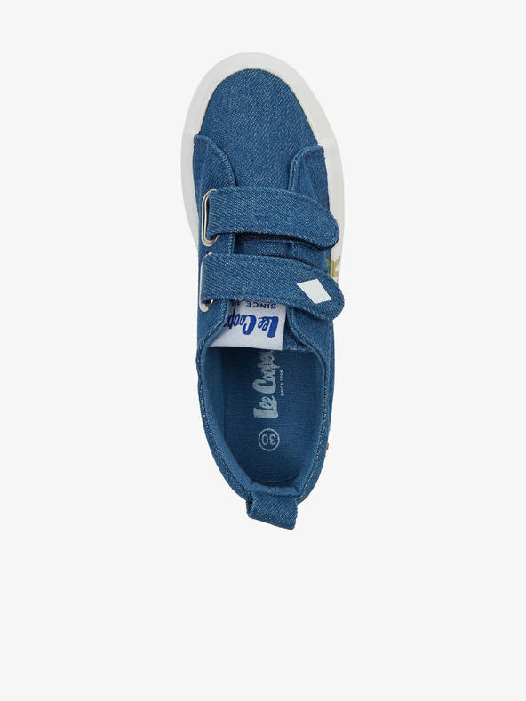 Lee Cooper Сини детски маратонки с шарка Lee Cooper