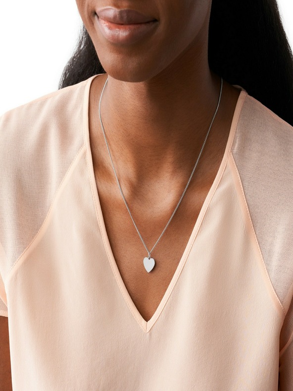 Fossil Дамско стоманено колие Fossil