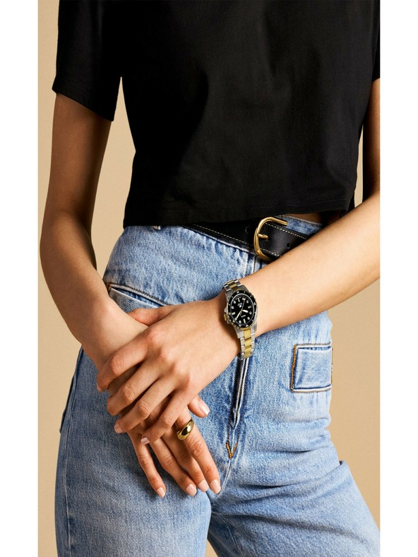 Fossil Дамски кръгъл часовник Fossil FOSSIL BLUE