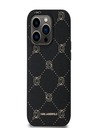 Karl Lagerfeld Полиуретанов Karl Heads Pattern Magsafe Back Cover за iPhone 14 Pro Max Black Karl Lagerfeld