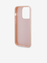 Karl Lagerfeld 3D каучук с блестящо лого Karl Заден капак за iPhone 15 Pro Max Pink Karl Lagerfeld