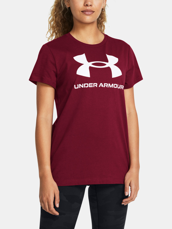 Under Armour Дамска тениска Under Armour UA Rival Logo SS-RED