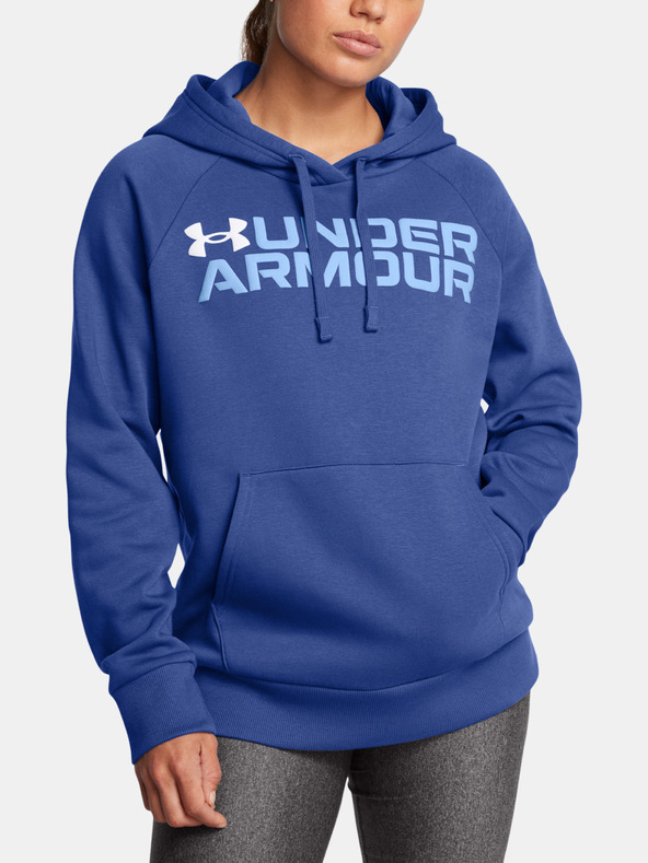 Under Armour Under Armour Rival Fleece Wordmark Hoodie-BLU