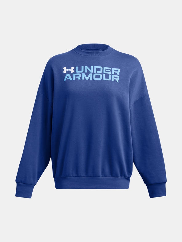Under Armour Дамски суитшърт Under Armour Rival Fleece WordmarkOS Crew-BLU