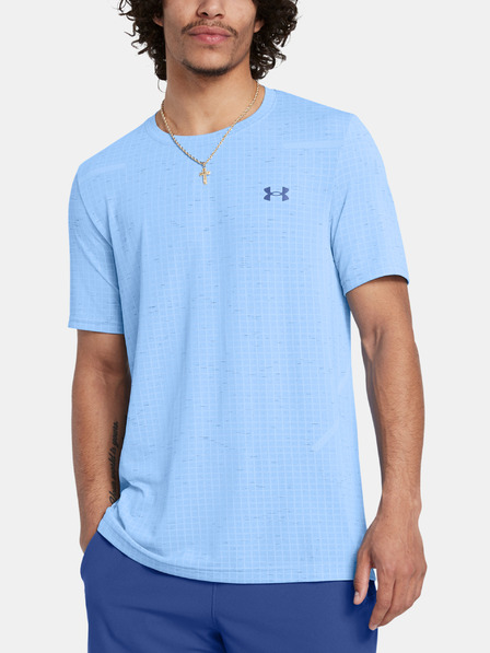 Under Armour Мъжки анцуг Under Armour Vanish Seamless Grid SS-BLU