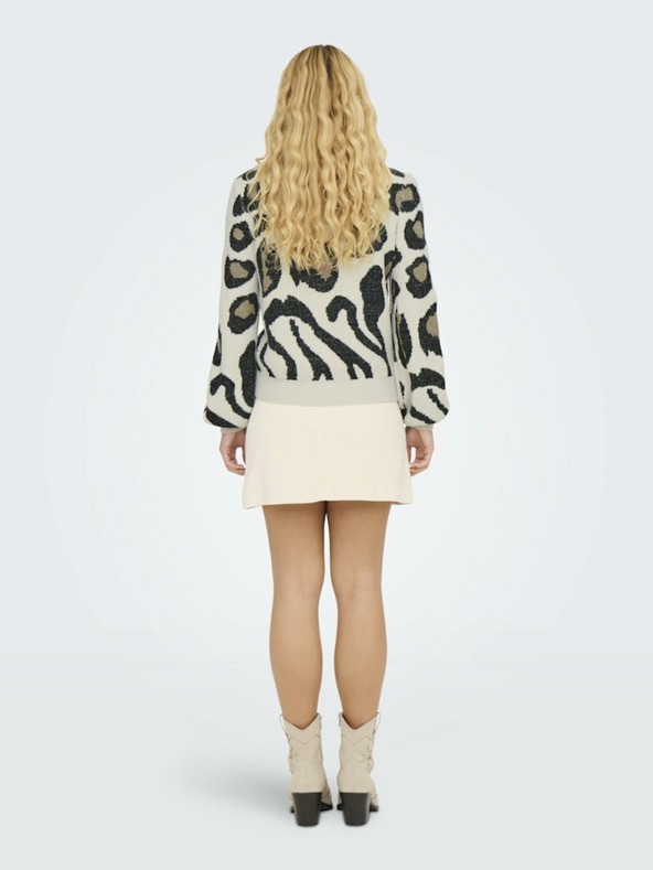 Jacqueline de Yong Бежов дамски пуловер с шарка JDY Lorraine