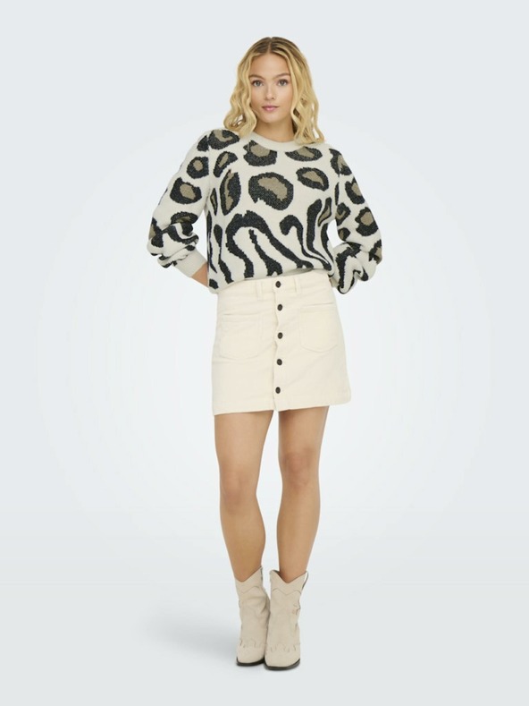 Jacqueline de Yong Бежов дамски пуловер с шарка JDY Lorraine