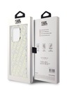 Karl Lagerfeld Karl Lagerfeld IML галванично покритие с повтарящо се лого заден капак за iPhone 15 Pro Gold