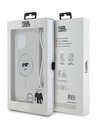 Karl Lagerfeld Karl Lagerfeld IML Crossbody Choupette Head Magsafe заден капак за iPhone 15 Transparent
