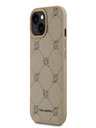 Karl Lagerfeld PU Karl Heads Pattern Magsafe Back Cover за iPhone 15 Beige Karl Lagerfeld