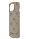Karl Lagerfeld PU Karl Heads Pattern Magsafe Back Cover за iPhone 15 Beige Karl Lagerfeld
