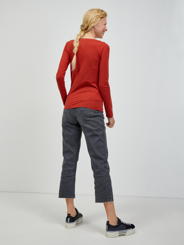 Guess Тухлена дамска тениска с дълъг ръкав Guess Bryanna