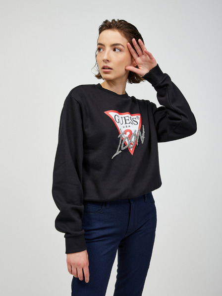 Guess Черен дамски суитчър Guess