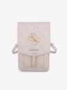 Guess Guess PU 4G метално лого за телефонна чанта Pink