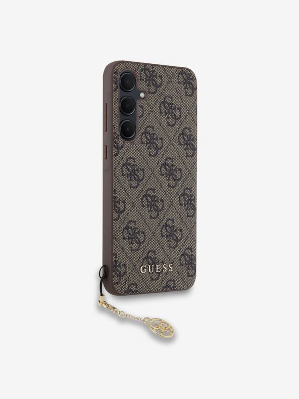 Guess Заден капак Guess 4G Charm за Samsung Galaxy A55 Brown