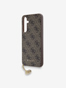 Guess Заден капак Guess 4G Charm за Samsung Galaxy A55 Brown