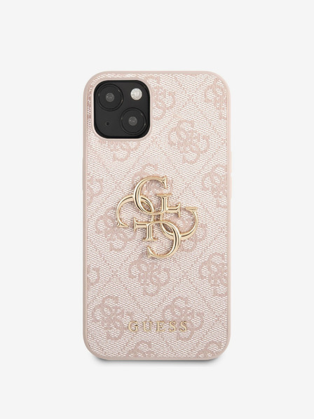 Guess Guess PU 4G Metal Logo Back Cover за iPhone 13 Pink