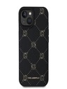 Karl Lagerfeld PU Karl Heads Pattern Magsafe заден капак за iPhone 15 Black Karl Lagerfeld