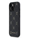 Karl Lagerfeld PU Karl Heads Pattern Magsafe заден капак за iPhone 15 Black Karl Lagerfeld