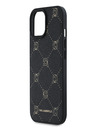 Karl Lagerfeld PU Karl Heads Pattern Magsafe заден капак за iPhone 15 Black Karl Lagerfeld