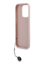 Karl Lagerfeld Karl Lagerfeld PU Saffiano Rhinestone Charm Заден капак за iPhone 15 Pro Pink