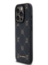 Karl Lagerfeld PU Karl Heads Pattern Magsafe заден капак за iPhone 15 Pro Black Karl Lagerfeld