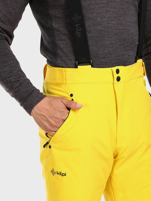 Kilpi Жълти мъжки ски панталони Kilpi METHONE