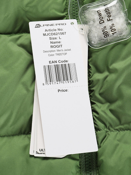 ALPINE PRO Мъжко зимно пухено яке ALPINE PRO ROGIT treetop