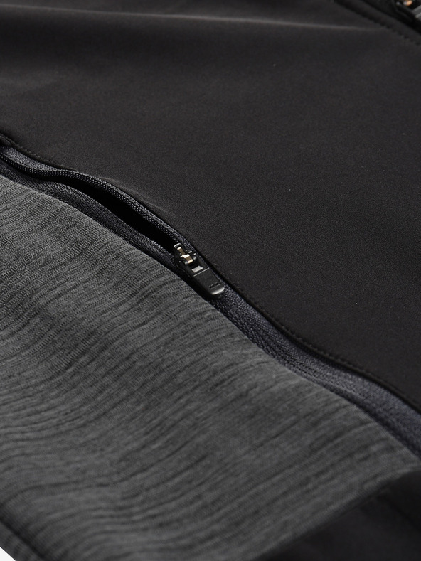 ALPINE PRO Мъжко софтшел яке с мембрана ALPINE PRO UKEB черно