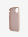 Guess Guess PU 4G Метален заден капак с лого за iPhone 11 Pink