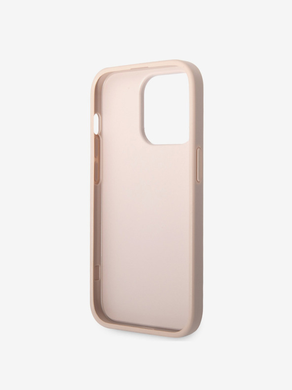 Guess Guess PU 4G Metal Logo Back Cover за iPhone 15 Pro Max Pink