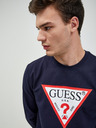 Guess Тъмно синя мъжка риза с дълъг ръкав Guess Audley