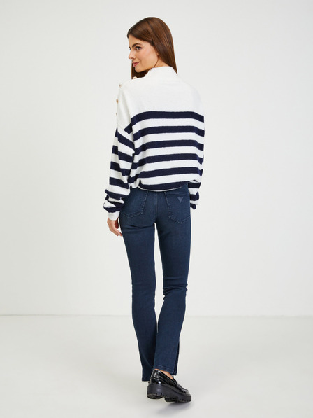 Guess Тъмно сини дамски дънки с разкроени крачоли Guess 1981