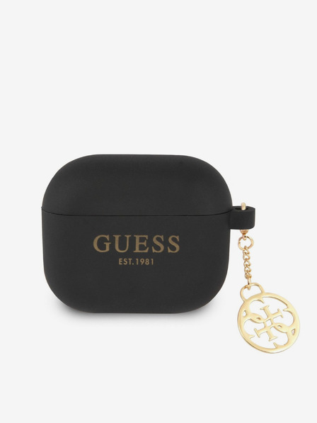 Guess Guess 4G Charm Силиконов калъф за AirPods 3 Black