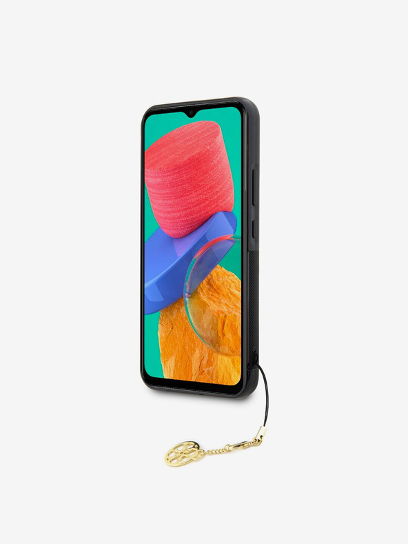 Guess 4G Charm Zadní Kryt pro Samsung Galaxy A34 5G Brown Калъф за телефон