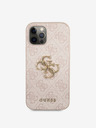 Guess Guess PU 4G Metal Logo Back Cover за iPhone 12 Pro Max Pink