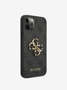 Guess Guess PU 4G Metal Logo Заден капак за iPhone 12 Pro Max Grey