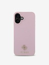 Guess Guess PU Grained 4G Small Metal Logo MagSafe заден капак за iPhone 16 Pink