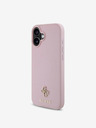 Guess Guess PU Grained 4G Small Metal Logo MagSafe заден капак за iPhone 16 Pink
