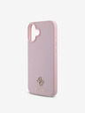 Guess Guess PU Grained 4G Small Metal Logo MagSafe заден капак за iPhone 16 Pink