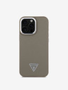 Guess Guess PU Grained Triangle Logo Back Cover за iPhone 16 Pro Brown