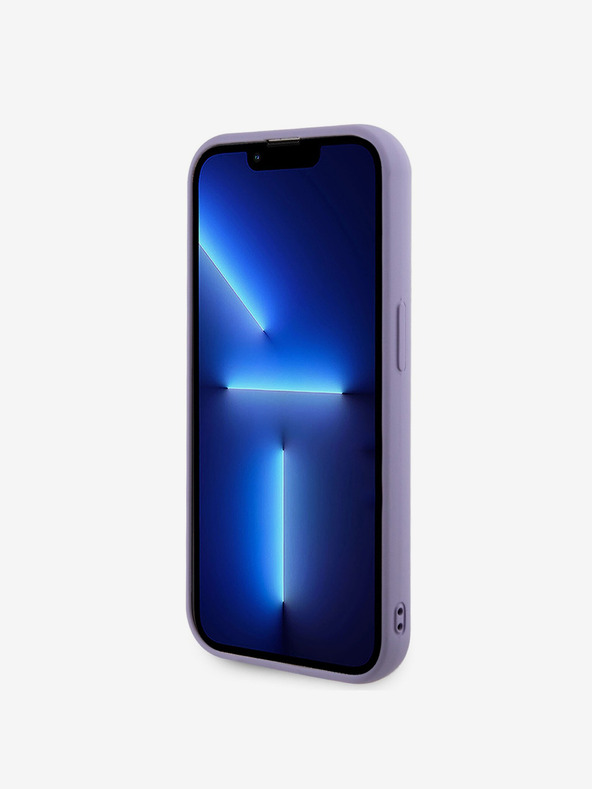 Guess Guess Sequin Script Logo Back Cover за iPhone 14 Pro Purple