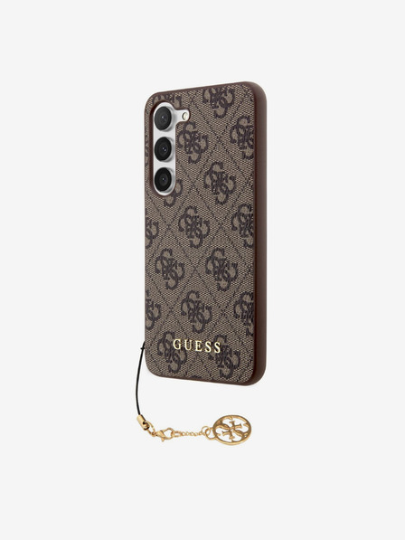 Guess Guess 4G Заден капак с чар за Samsung Galaxy S23 Brown