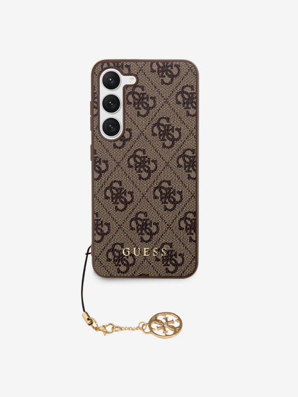 Guess Guess 4G Заден капак с чар за Samsung Galaxy S23 Brown