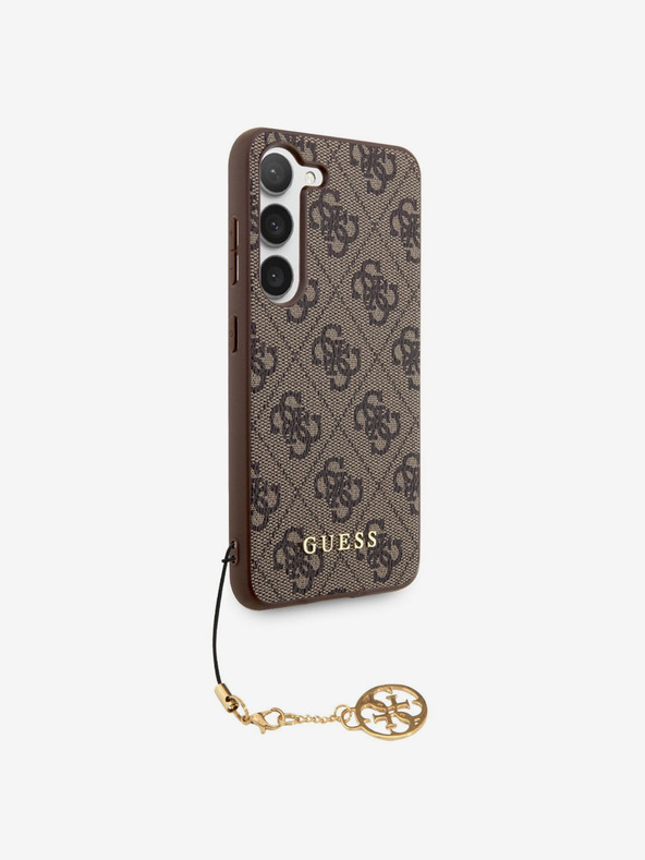 Guess Guess 4G Заден капак с чар за Samsung Galaxy S23 Brown