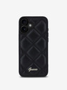 Guess Guess PU кожен ватиран заден капак за iPhone 16 Plus Black